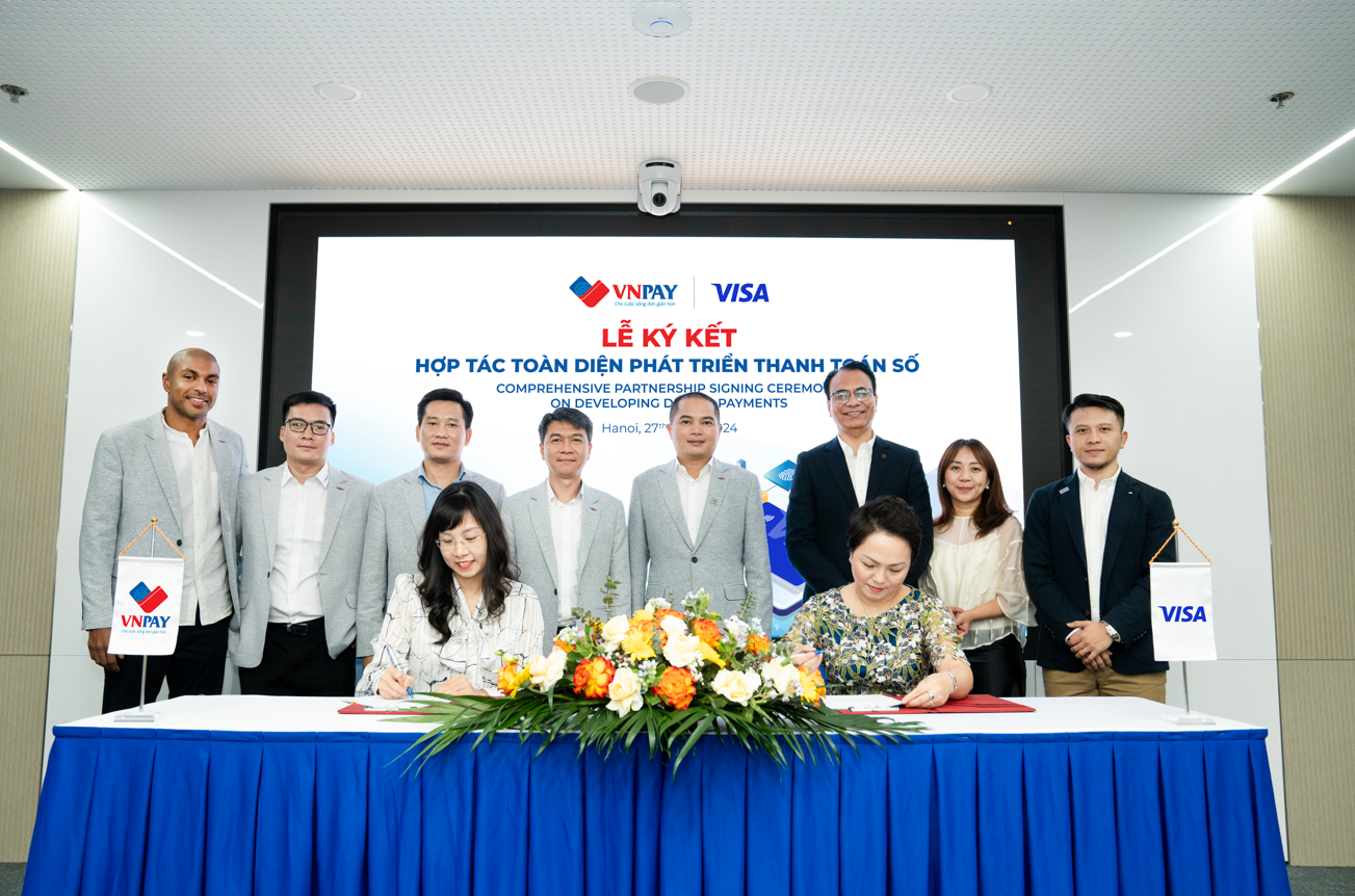 Visa công bố quan hệ hợp tác mới cùng công ty dịch vụ tài chính cung cấp các giải pháp thanh toán điện tử VNPAY 