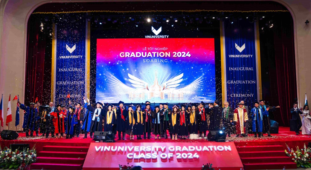 Ngày 29/6, VinUni đã công nhận tốt nghiệp cho 145 sinh viên niên khóa đầu tiên với thành tích đặc biệt vượt trội