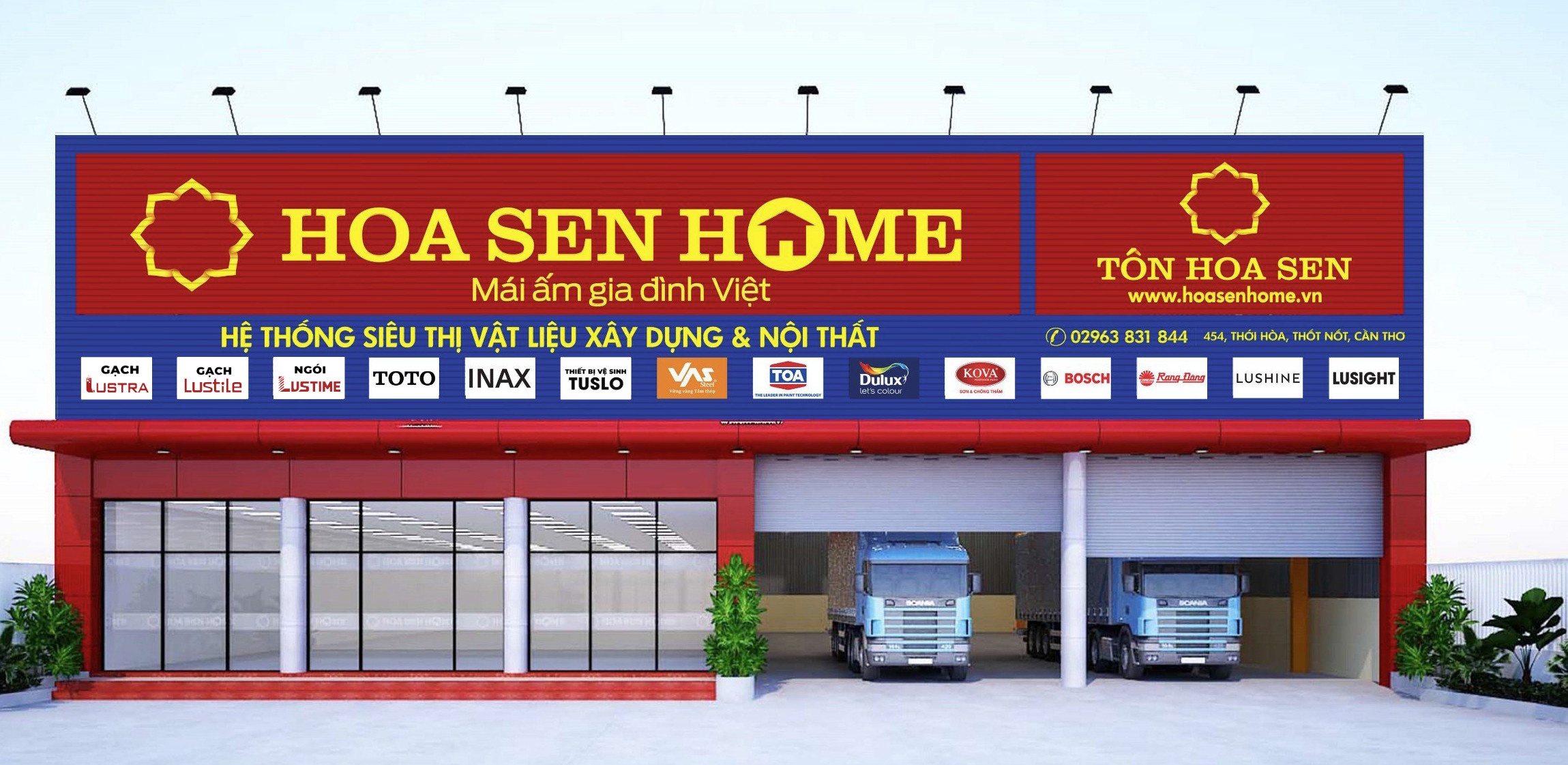 Tập đoàn Hoa Sen tìm kiếm đối tác phát triển hệ thống siêu thị Hoa Sen Home