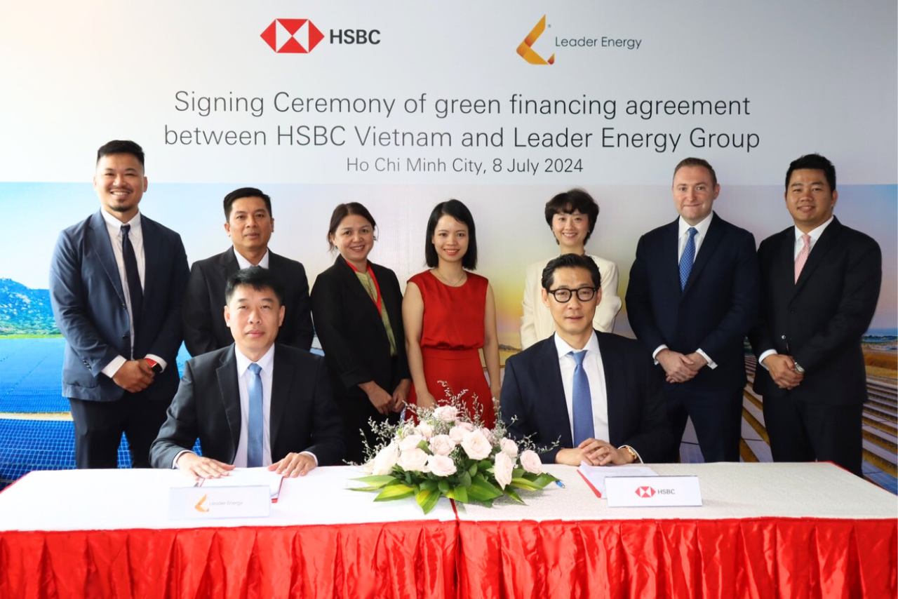 HSBC và Leader Energy công bố khoản vay 593 tỷ đồng