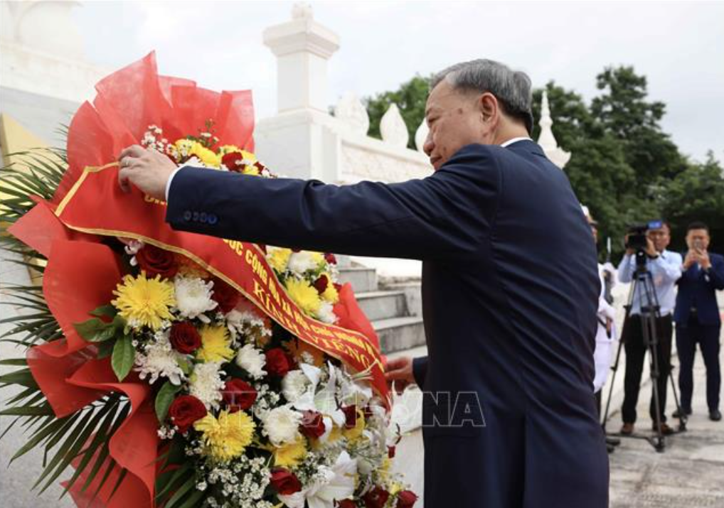 Lễ đón chính thức Chủ tịch nước Tô Lâm thăm cấp Nhà nước tới Lào- Ảnh 7.