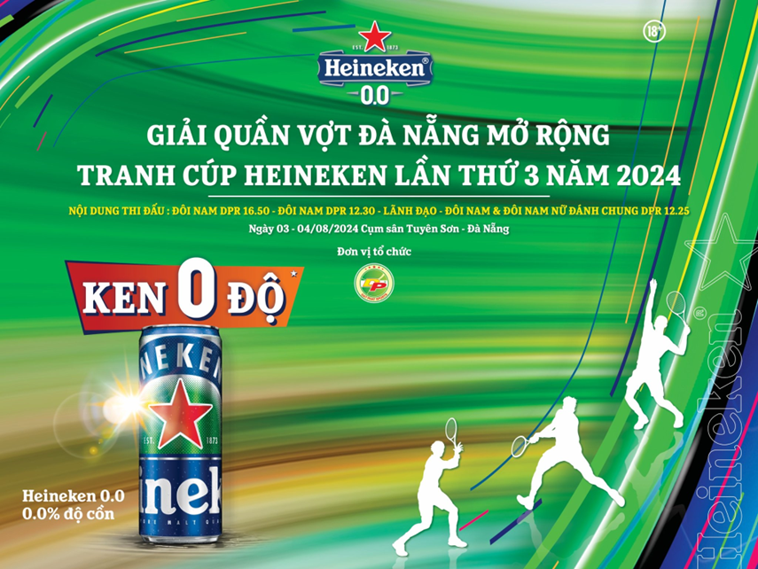 Giải quần vợt Đà Nẵng mở rộng tranh Cúp Heineken lần 3 năm 2024
