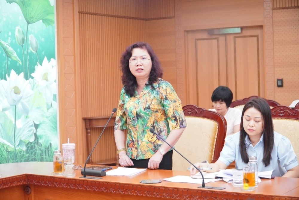 Chủ tịch UBCKNN Vũ Thị Chân Phương phát biểu tại Hội nghị