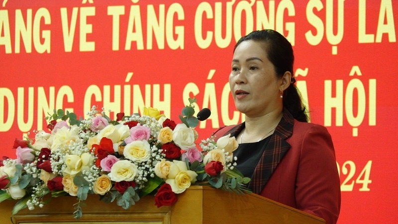 đồng chí Đinh Thị Hồng Minh - Phó Bí thư Tỉnh ủy Quảng Ngãi 