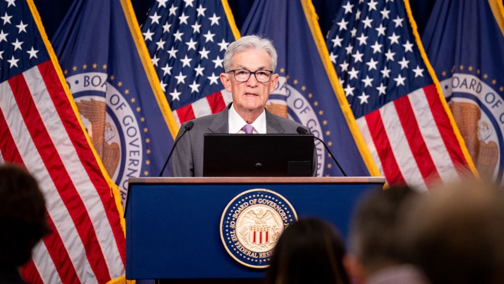 Chủ tịch Fed Jerome Powell phát biểu tại cuộc họp báo ngày 31/7 tại Washington, DC