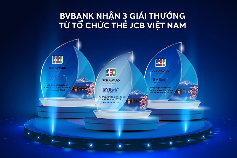 BVBank được vinh danh ở những hạng mục quan trọng dành cho thẻ JCB