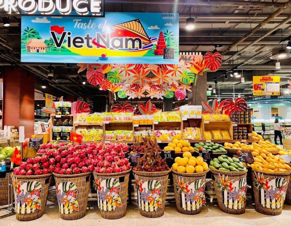 Nhiều mặt hàng nông sản, thực phẩm của Việt Nam đang tìm được chỗ đứng ở thị trường Thái Lan