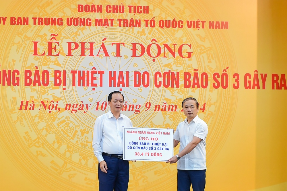 Ngành Ngân hàng chung tay khắc phục hậu quả bão số 3