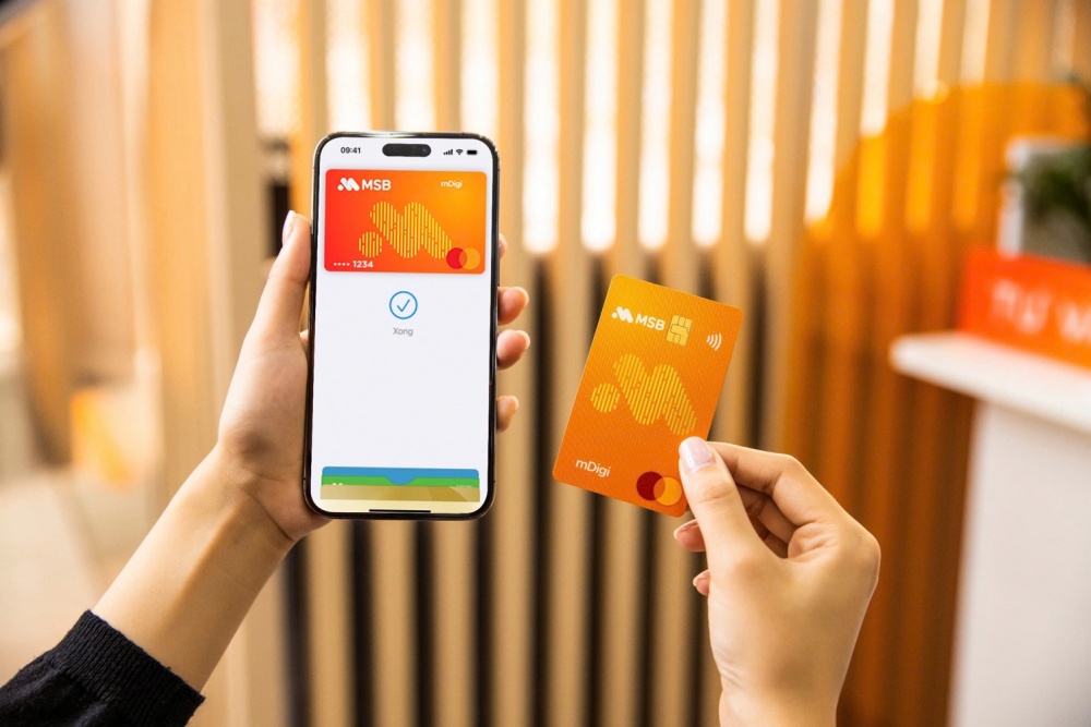 Thanh toán an toàn và tiện lợi với thẻ MSB qua Apple Pay