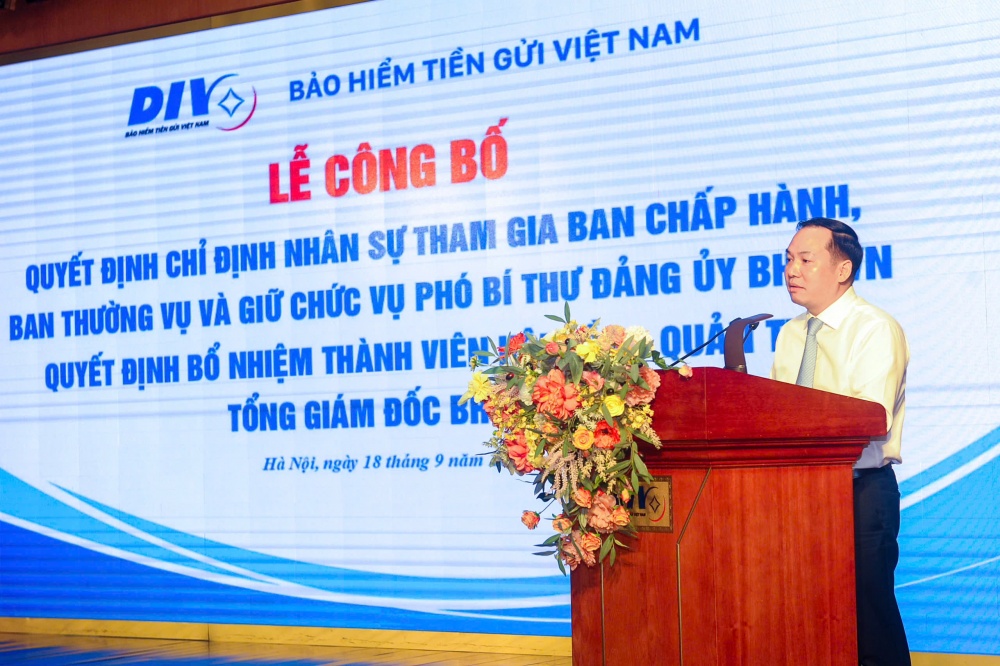 Ông Đặng Duy Cường được bổ nhiệm Tổng Giám đốc Bảo hiểm Tiền gửi Việt Nam