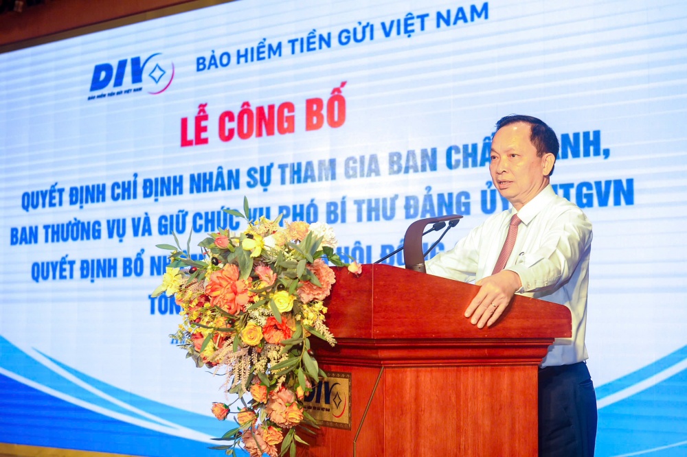 Ông Đặng Duy Cường được bổ nhiệm Tổng Giám đốc Bảo hiểm Tiền gửi Việt Nam