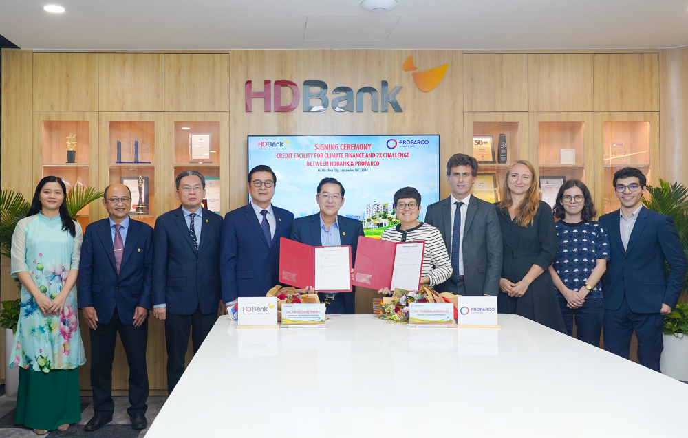 HDBank và Proparco thúc đẩy dự án tài chính khí hậu,  hỗ trợ doanh nghiệp do phụ nữ làm chủ