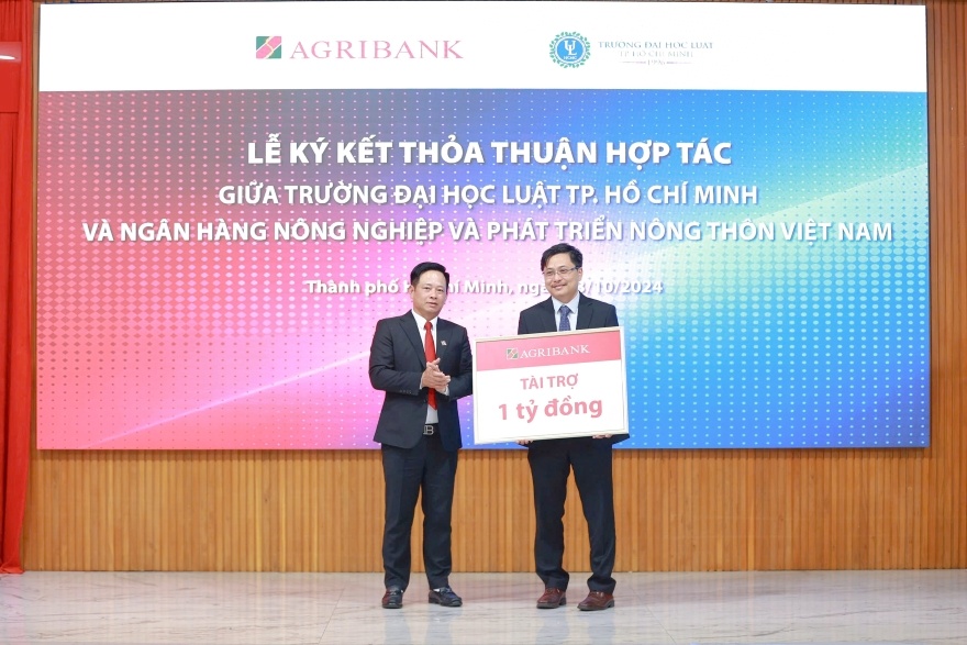 Agribank và Trường Đại học Luật TP.Hồ Chí Minh ký kết thỏa thuận hợp tác