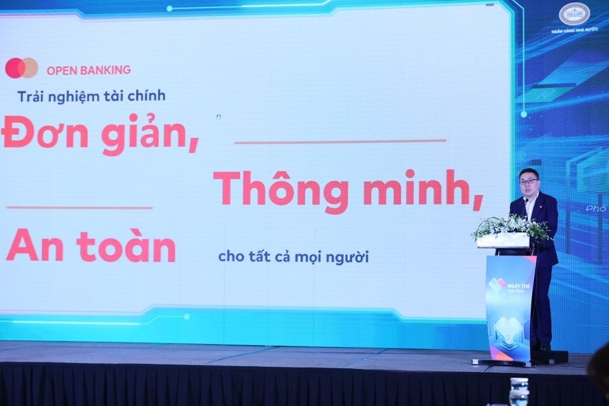 Đại diện Mastercard chia sẻ về giải pháp Ngân hàng mở tại Hội thảo Ngày thẻ Việt Nam 2024