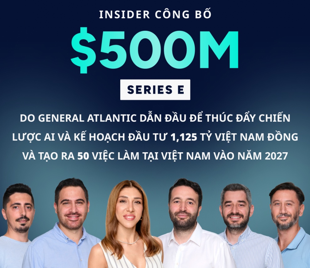 Insider đạt kỷ lục 500 triệu USD trong vòng gọi vốn Series E, tăng tốc đầu tư AI tại Việt Nam