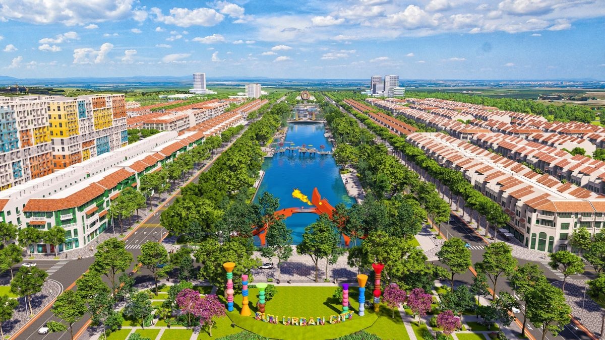 Sun Urban City dành 200ha cho không gian công viên, mặt nước.