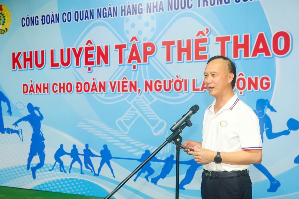 Công đoàn cơ quan NHTW khai trương khu luyện tập thể thao