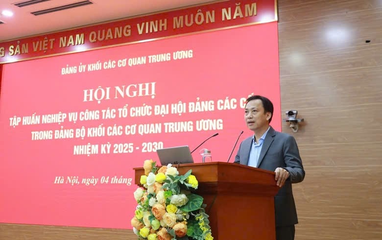 Đảng ủy cơ quan Ngân hàng Trung ương tập huấn nghiệp vụ công tác tổ chức Đại hội Đảng các cấp