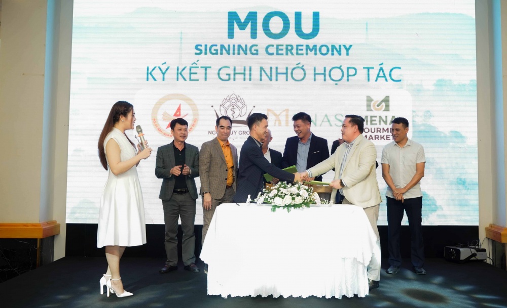 sự kiện ký kết hợp tác chiến lược giữa Menas, Ngọc Duy Group và Da Dream Farm .