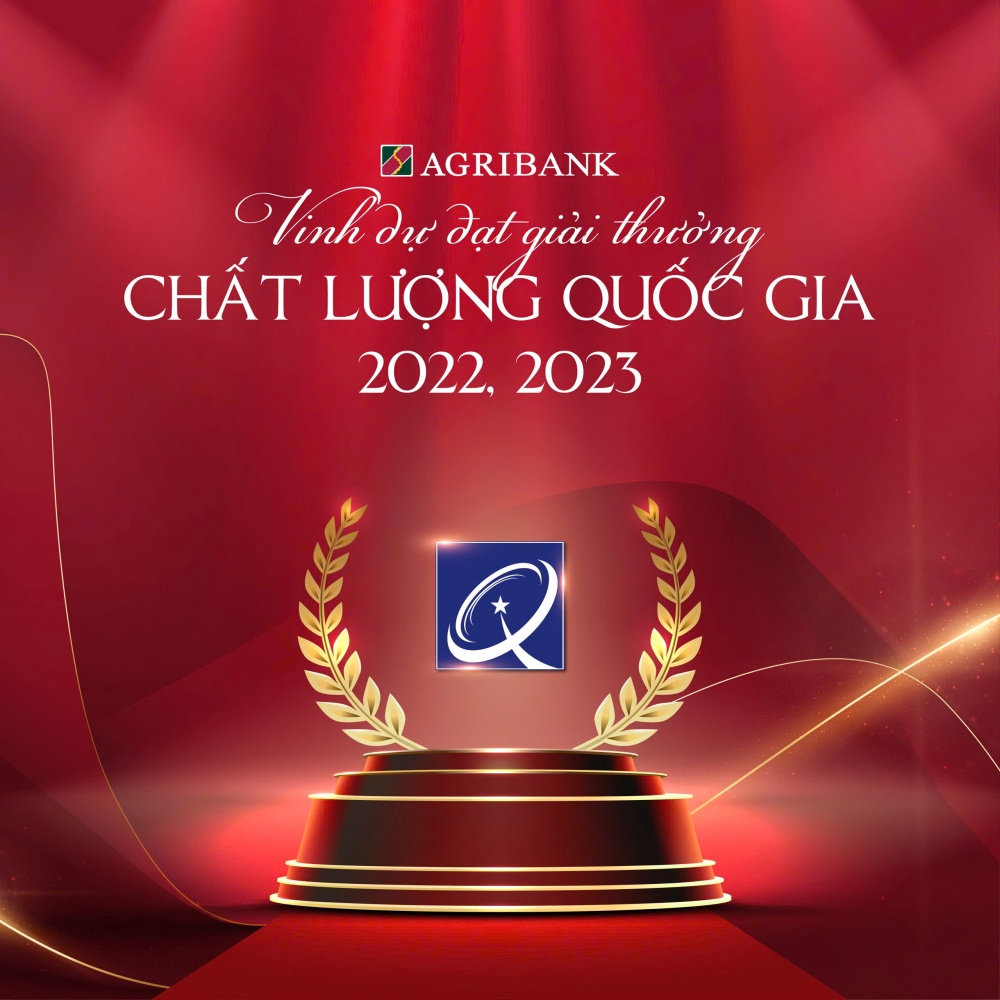 Agribank liên tiếp vinh dự nhận Giải thưởng Chất lượng Quốc gia