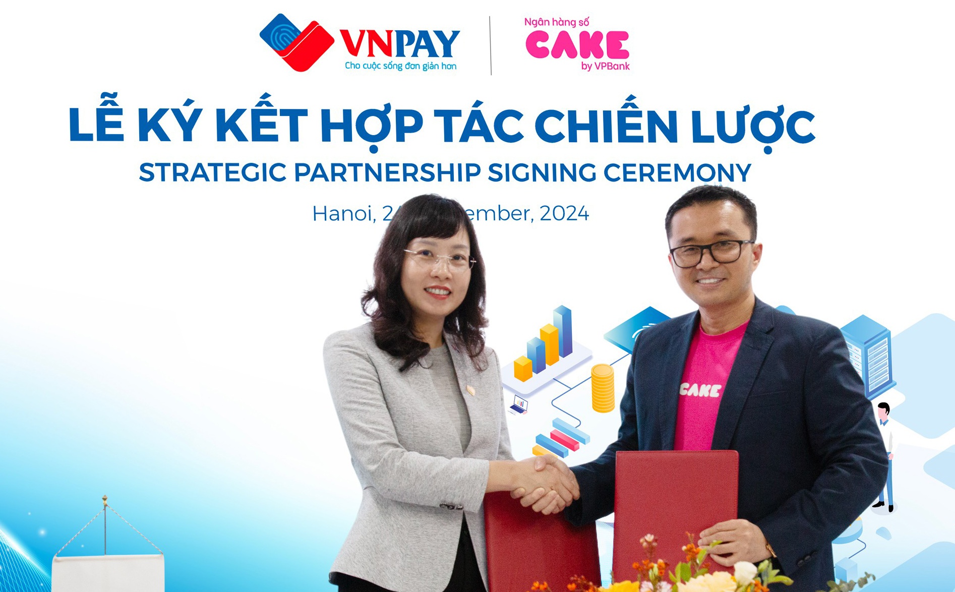 Ngân hàng số Cake mở rộng dịch vụ tài chính trên VNPAY