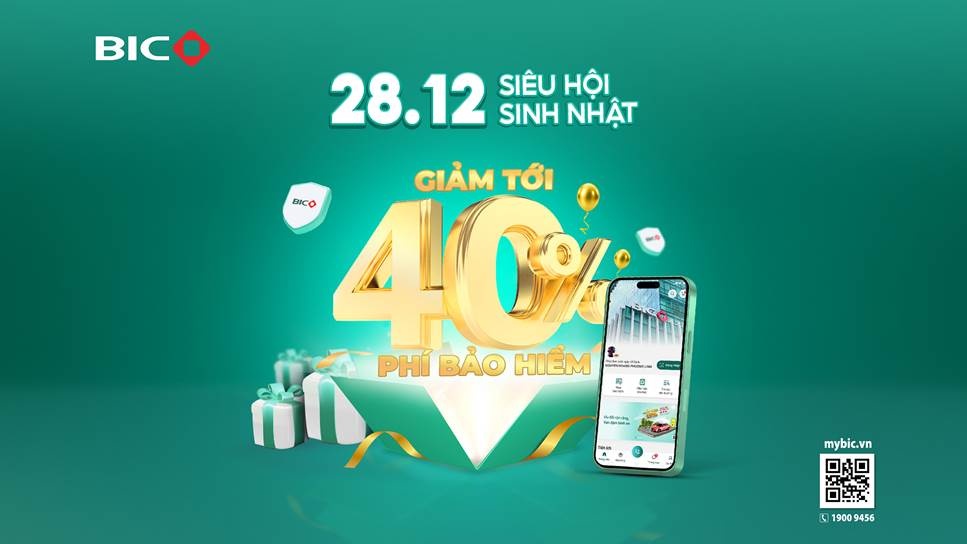 Siêu ưu đãi tới 40% mừng sinh nhật BIC