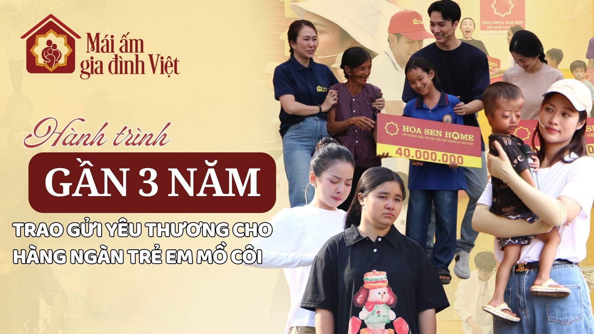 Mái ấm gia đình Việt: Gần 3 năm thắp sáng tương lai cho hàng ngàn trẻ mồ côi