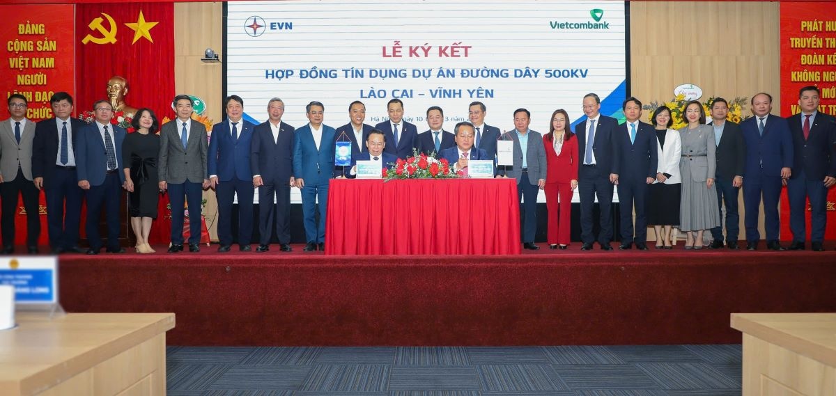 Ký kết hợp đồng tín dụng 5.472 tỷ đồng, tài trợ cho dự án đường dây 500kV Lào Cai – Vĩnh Yên