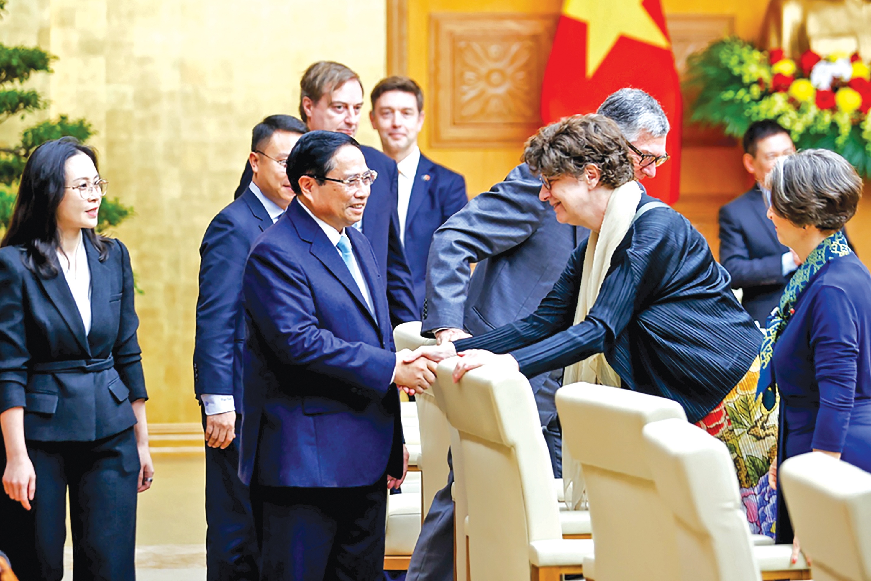 Thủ tướng Phạm Minh Chính chủ trì cuộc tọa đàm với các tập đoàn, doanh nghiệp lớn của châu Âu ngày 2/3