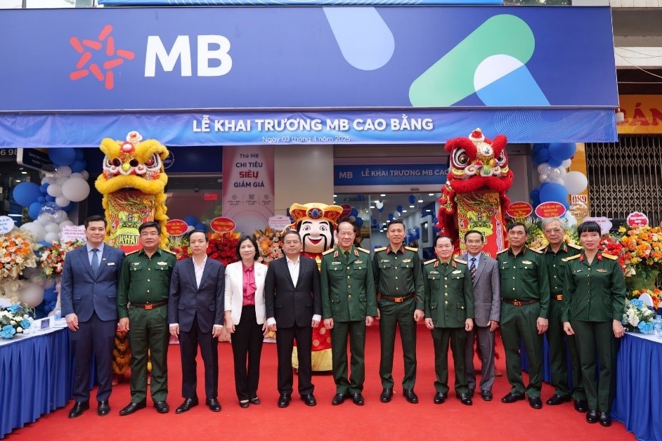 khai trương MB Cao Bằng tại địa chỉ Số 85-87, phố Kim Đồng, Tổ 12, Phường Hợp Giang, TP.Cao Bằng, tỉnh Cao Bằng