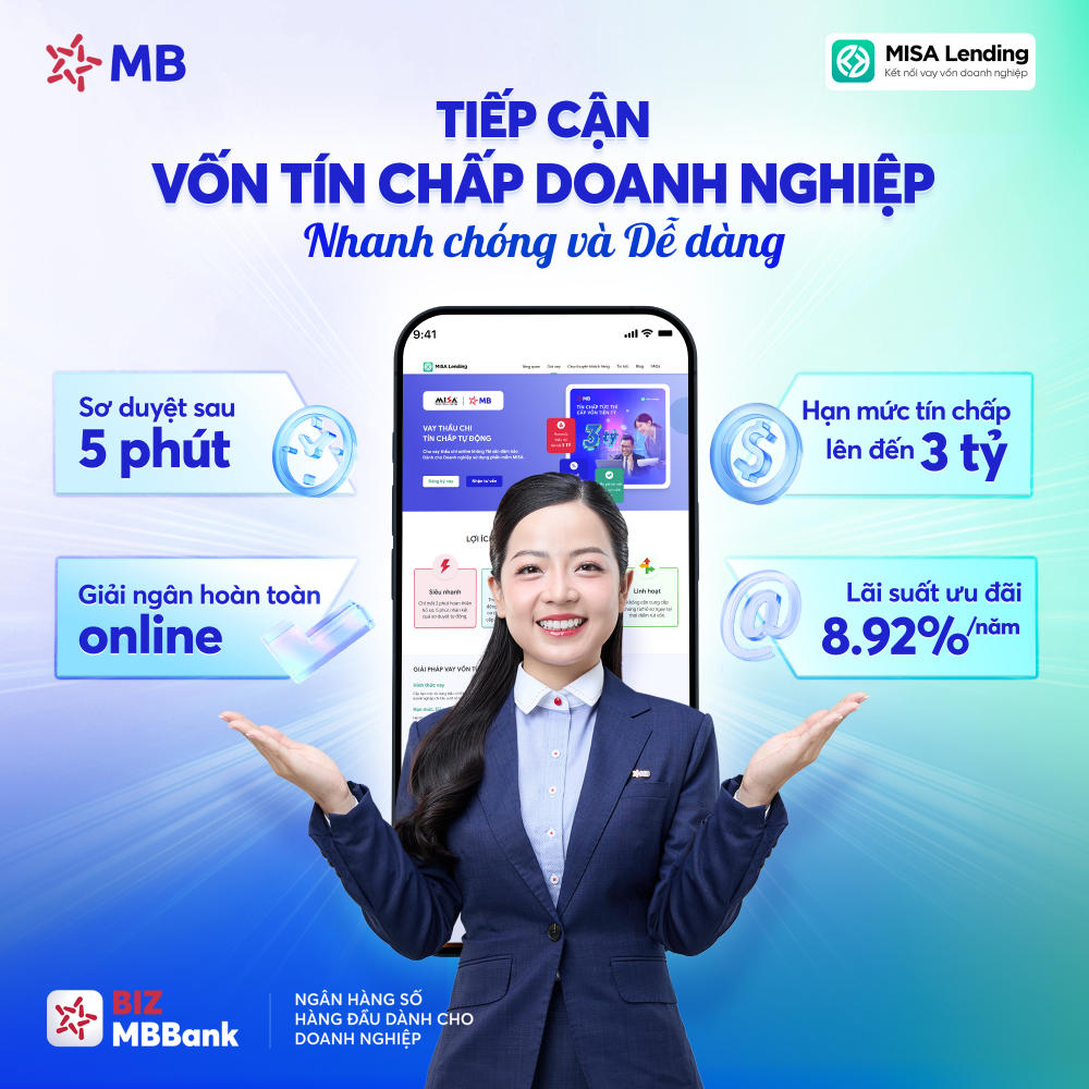 MB hợp tác cùng Misa vì sứ mệnh giúp 90% doanh nghiệp SME tiếp cận vốn dễ dàng MB hợp tác cùng Misa vì sứ mệnh giúp 90% doanh nghiệp SME tiếp cận vốn dễ dàng