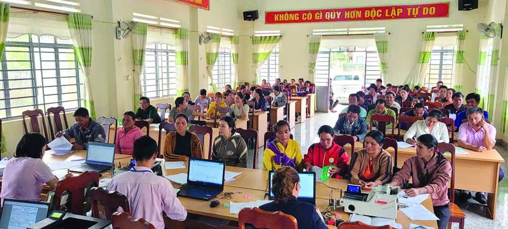NHCSXH Gia Lai giao dịch tại xã NHCSXH Gia Lai giao dịch tại xã