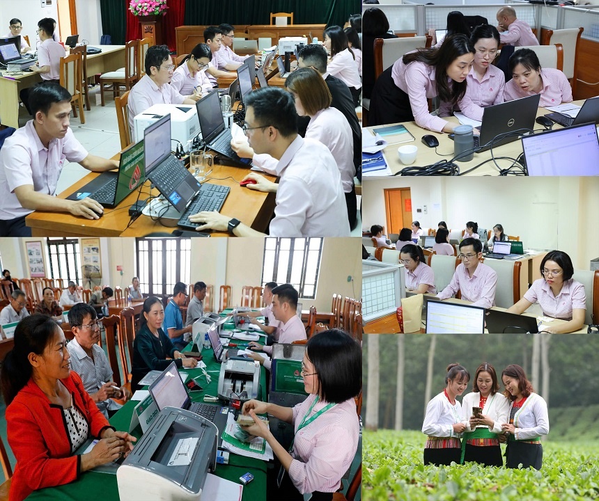 Nghị quyết của Đảng uỷ NHCSXH TW đề ra những mục tiêu rất cụ thể, đổi mới cách nghĩ, cách làm, giải phóng năng lực để thúc đẩy đột phá trong phát triển khoa học, công nghệ, đổi mới sáng tạo và chuyển đổi số - Ảnh: Hữu Trung