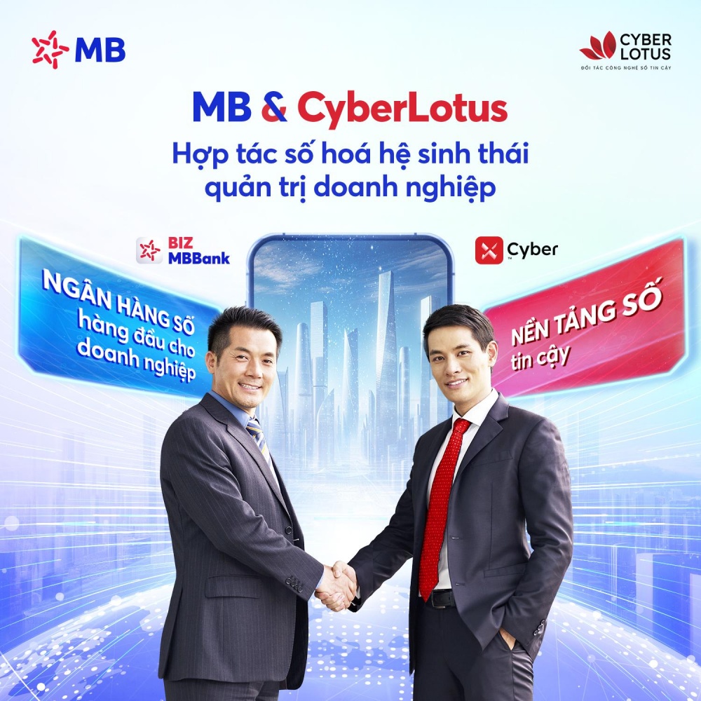 MB hợp tác cùng Cyberlotus số hóa toàn diện hệ sinh thái quản trị doanh nghiệp