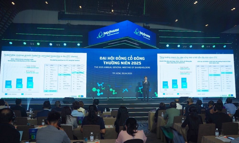 Ông Sung Min Woo - Chủ tịch Hội đồng Quản trị Imexpharm tại ĐHĐCĐ Imexpharm 2025. Ảnh: Imexpharm