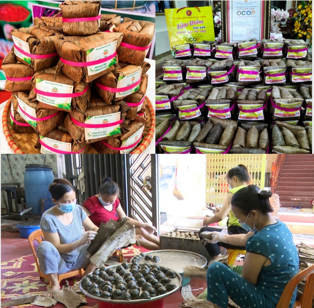 Bánh gai Tứ Trụ - Sản phẩm OCOP 3 sao