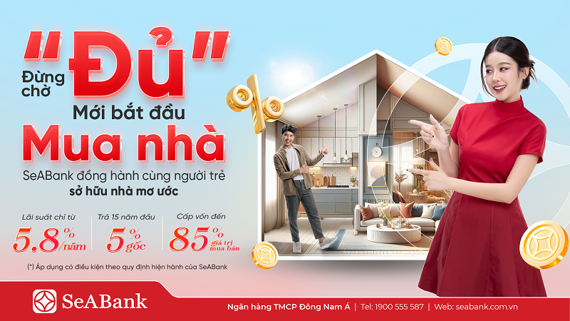 Lãi suất chỉ 5,8%/năm, 