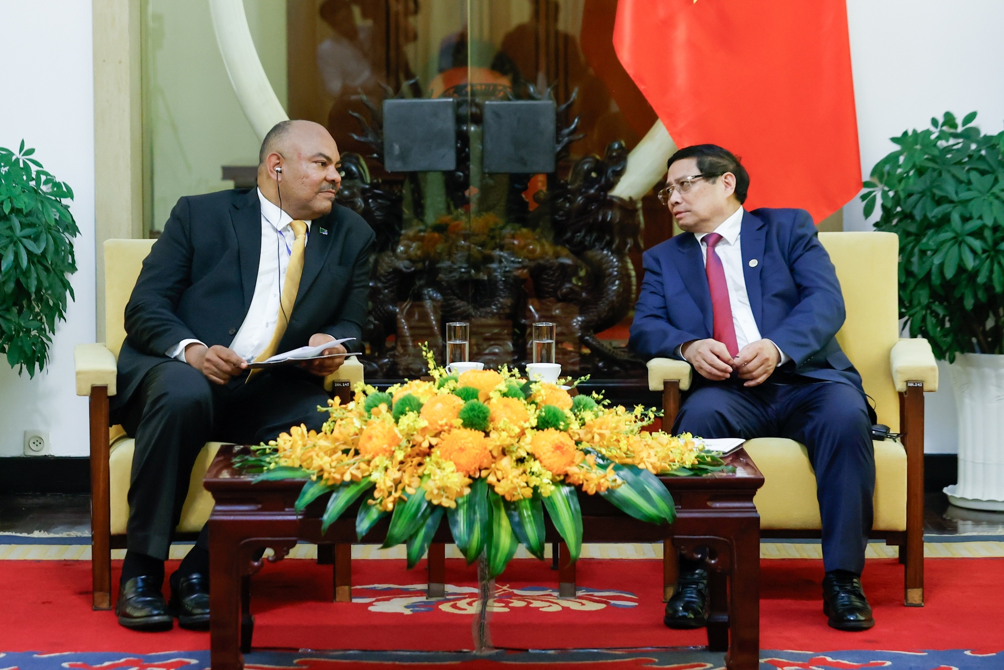 Thủ tướng Chính phủ tiếp Bộ trưởng Ngoại giao Tanzania