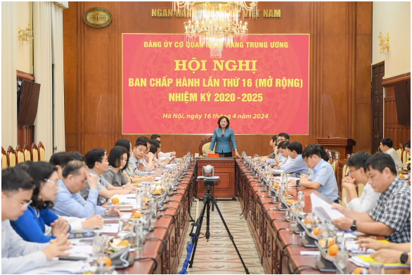Hội nghị Ban Chấp hành Đảng bộ cơ quan Ngân hàng Trung ương lần thứ 16 (mở rộng), nhiệm kỳ 2020 - 2025 đã đánh giá sơ kết 03 năm thực hiện Kết luận số 01-KL/TW trong toàn Đảng bộ Đến nay, sau 03 năm thực hiện Kết luận số 01-KL/TW, việc học tập và làm theo tư tưởng, đạo đức, phong cách Hồ Chí Minh Hội nghị Ban Chấp hành Đảng bộ cơ quan Ngân hàng Trung ương lần thứ 16 (mở rộng), nhiệm kỳ 2020 - 2025 đã đánh giá sơ kết 03 năm thực hiện Kết luận số 01-KL/TW trong toàn Đảng bộ Đến nay, sau 03 năm thực hiện Kết luận số 01-KL/TW, việc học tập và làm theo tư tưởng, đạo đức, phong cách Hồ Chí Minh