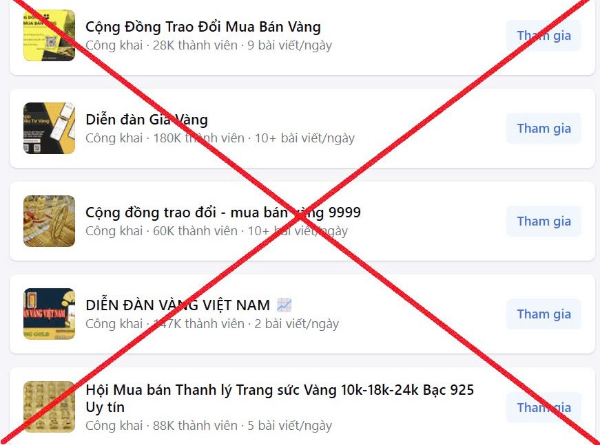 Người dân cần cảnh giác khi giao dịch vàng qua mạng xã hội. Người dân cần cảnh giác khi giao dịch vàng qua mạng xã hội.