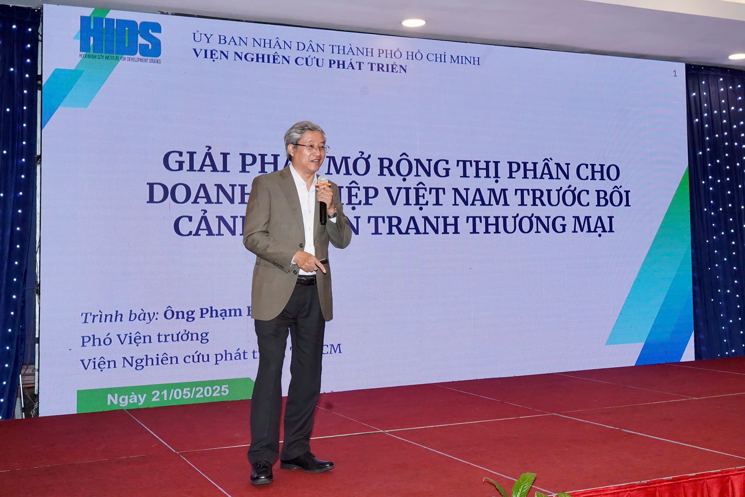 Ông Phạm Bình An, Phó Viện trưởng Viện Nghiên cứu phát triển TP. Hồ Chí Minh