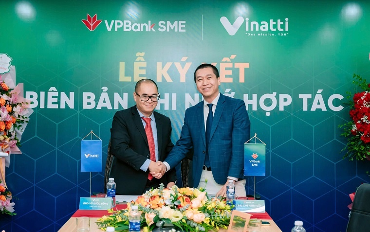 Ngày 22/1/2025, VPBankSME đã ký kết biên bản ghi nhớ hợp tác với Vinatti nhằm cung cấp gói giải pháp toàn diện cho khách hàng hoạt động trong lĩnh vực thanh toán Ngày 22/1/2025, VPBankSME đã ký kết biên bản ghi nhớ hợp tác với Vinatti nhằm cung cấp gói giải pháp toàn diện cho khách hàng hoạt động trong lĩnh vực thanh toán