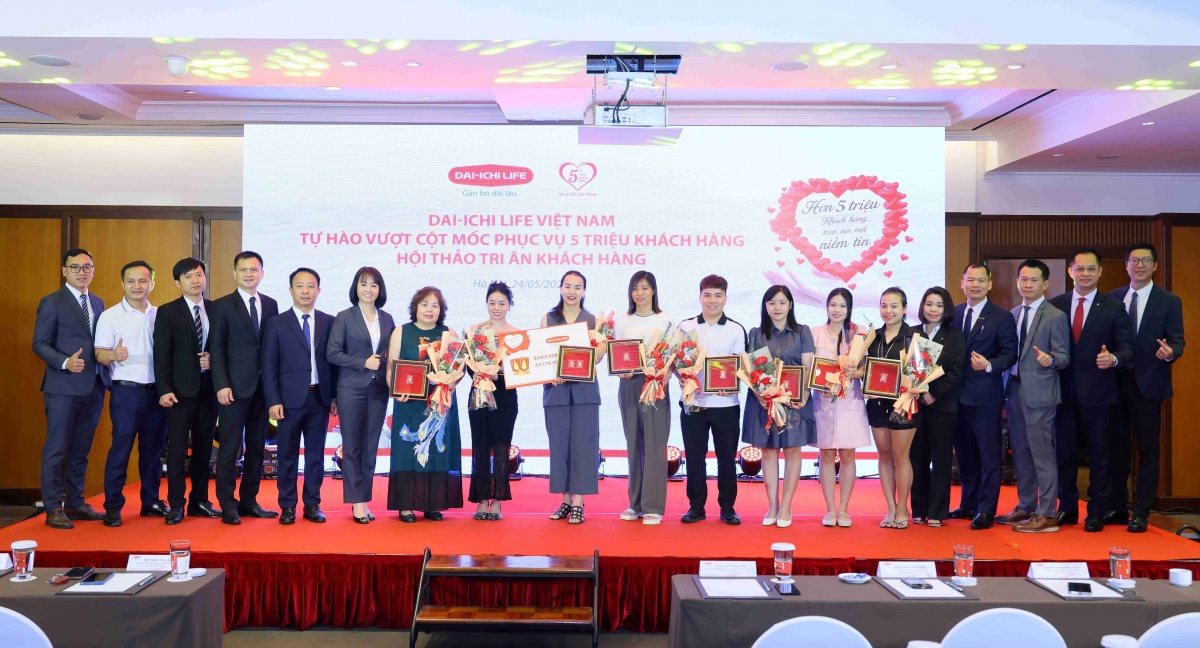 Dai-ichi Life Việt Nam vượt cột mốc phục vụ 5 triệu khách hàng Dai-ichi Life Việt Nam vượt cột mốc phục vụ 5 triệu khách hàng