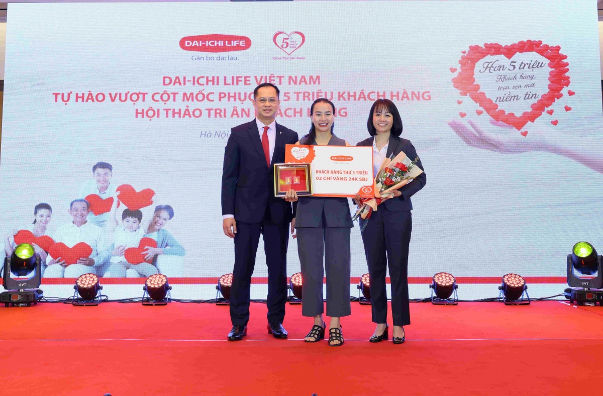 Dai-ichi Life Việt Nam vượt cột mốc phục vụ 5 triệu khách hàng Dai-ichi Life Việt Nam vượt cột mốc phục vụ 5 triệu khách hàng