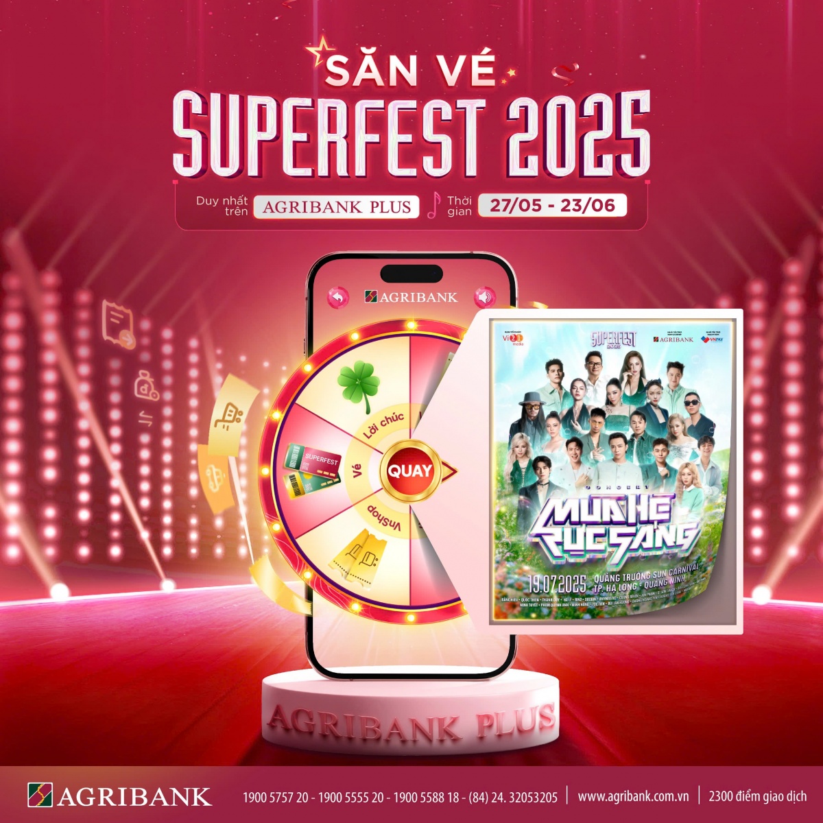 Bùng nổ ưu đãi số cùng Agribank – Nhận vé Superfest 2025 miễn phí Bùng nổ ưu đãi số cùng Agribank – Nhận vé Superfest 2025 miễn phí
