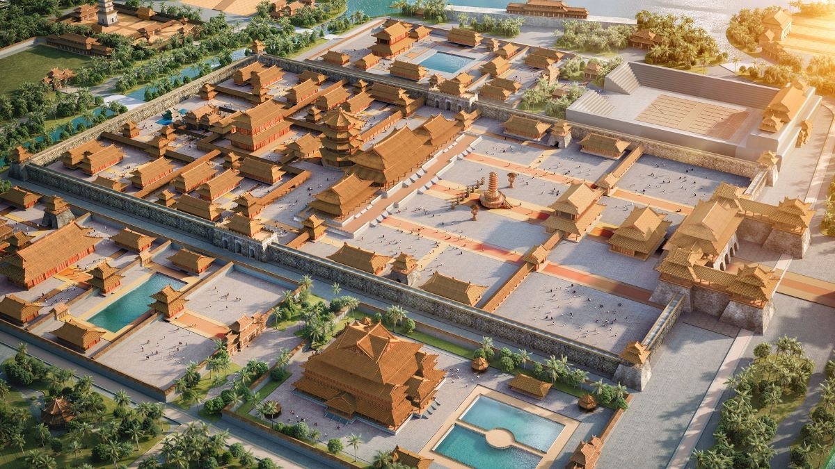 Quần thể Sun Mega City phỏng dựng chi tiết Hoàng thành Thăng Long (Ảnh: Sun Property) Quần thể Sun Mega City phỏng dựng chi tiết Hoàng thành Thăng Long (Ảnh: Sun Property)