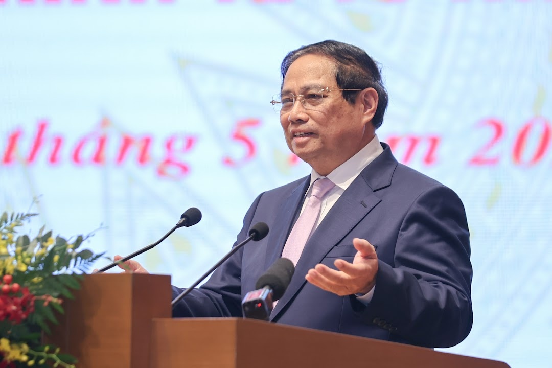 Thủ tướng Phạm Minh Chính phát biểu kết luận Tọa đàm - Ảnh: VGP/Nhật Bắc Thủ tướng Phạm Minh Chính phát biểu kết luận Tọa đàm - Ảnh: VGP/Nhật Bắc