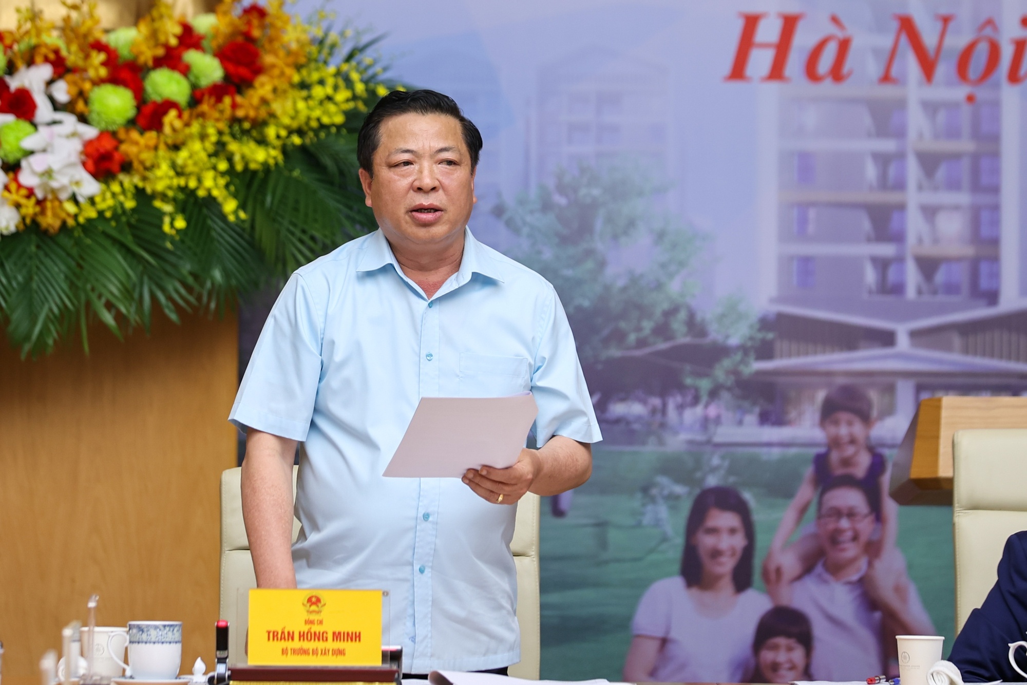 Bộ trưởng Bộ Xây dựng Trần Hồng Minh phát biểu tại Hội nghị - Ảnh: VGP/Nhật Bắc Bộ trưởng Bộ Xây dựng Trần Hồng Minh phát biểu tại Hội nghị - Ảnh: VGP/Nhật Bắc