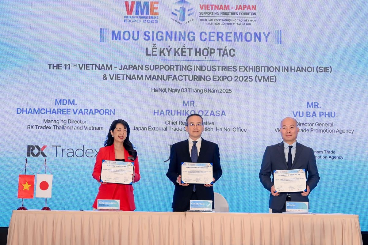  Lễ ký kết thỏa thuận hợp tác tổ chức Triển lãm Vietnam Manufacturing Expo và Công nghiệp hỗ trợ Việt Nam - Nhật Bản