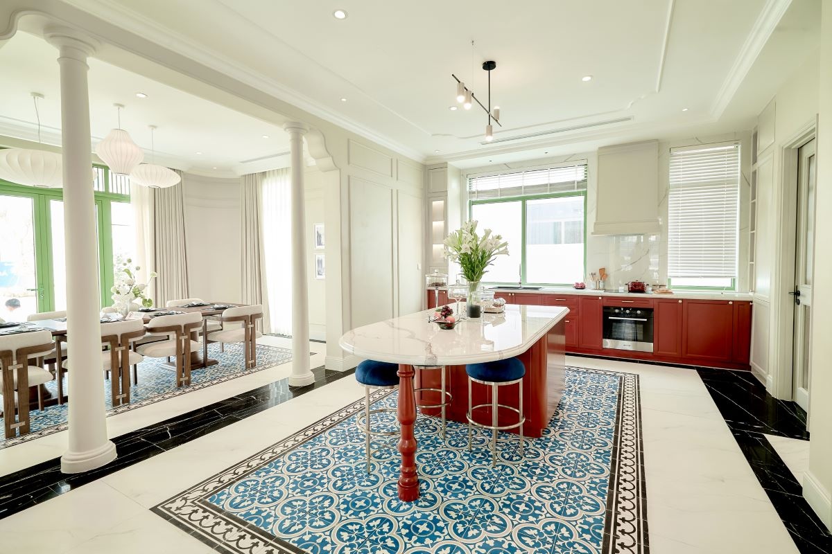 Thiết kế nhà mẫu kế thừa kiến trúc Indochine tinh tế (Ảnh: Sun Property) Thiết kế nhà mẫu kế thừa kiến trúc Indochine tinh tế (Ảnh: Sun Property)